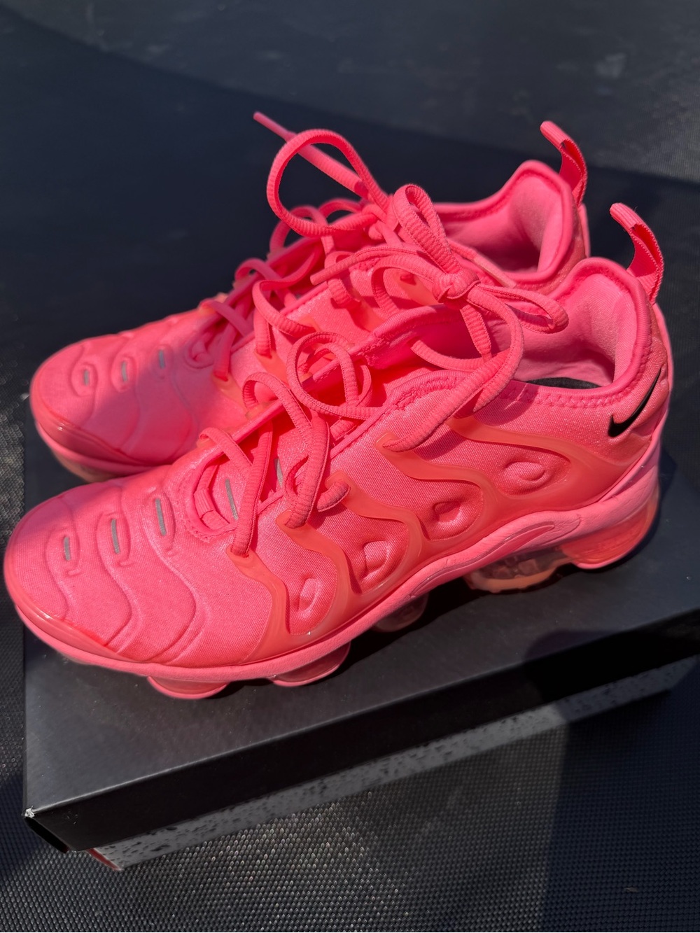 Nike Bright Pink VaporMax Plus Athletic Sneakers - Picture 8 of 13